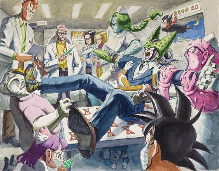Zarbon (Dragon Ball) Vegeta (Dragon Ball) Goku Arale Norimaki Frieza (Dragon Ball) Dodoria (Dragon Ball) Cell (Dragon Ball) Dr. Gero (Dragon Ball) Android 19 (Dragon Ball) Android 18 (Dragon Ball) Android 17 (Dragon Ball) Android 16 (Dragon Ball) Anime Dragon Ball Goku & Vegeta HD Desktop Wallpaper | Background Image