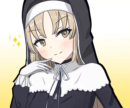nun Nijisanji Sister Claire (Virtual Youtuber) Anime Virtual Youtuber HD Desktop Wallpaper | Background Image