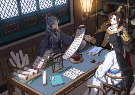 Shi WuDu Pei Ming Ling Wen ZhenJun Anime Tian Guan Ci Fu HD Desktop Wallpaper | Background Image