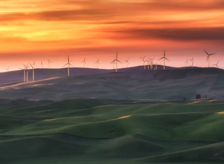 man made wind turbine HD Desktop Wallpaper | Background Image