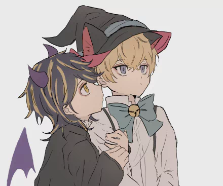 Anime-style HD desktop wallpaper featuring Tokyo Revengers characters Chifuyu Matsuno and Kazutora Hanemiya in detailed costumes and expressive poses.