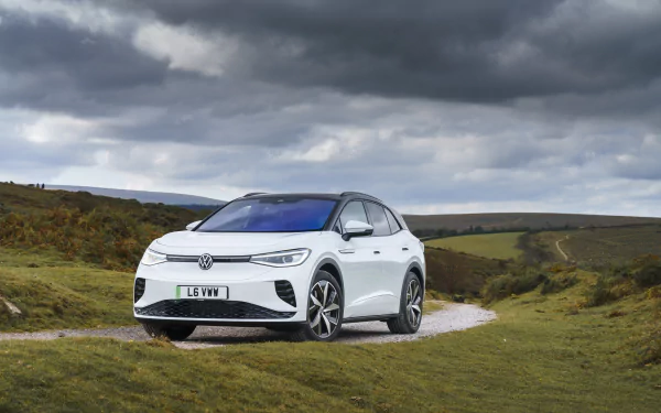 electric car Volkswagen ID.4 GTX vehicle Volkswagen ID.4 HD Desktop Wallpaper | Background Image