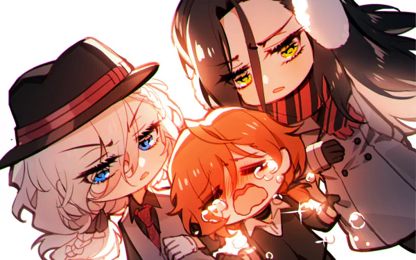 Paul Verlaine (Bungo Stray Dogs) Chuya Nakahara Arthur Rimbaud (Bungo Stray Dogs) Anime Bungou Stray Dogs HD Desktop Wallpaper | Background Image