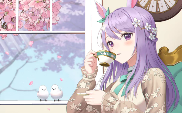 Mejiro McQueen Anime Uma Musume: Pretty Derby HD Desktop Wallpaper | Background Image