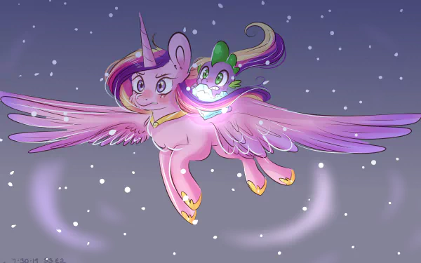 Spike (My Little Pony) Princess Cadance TV Show My Little Pony: Friendship Is Magic HD Desktop Wallpaper | Background Image