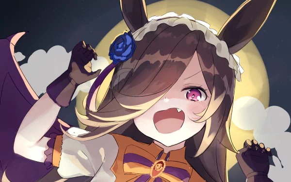 animal ears Rice Shower Anime Uma Musume: Pretty Derby HD Desktop Wallpaper | Background Image
