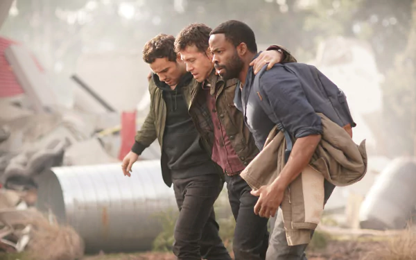 Josh Mckenzie Chiké Okonkwo TV Show La Brea HD Desktop Wallpaper | Background Image