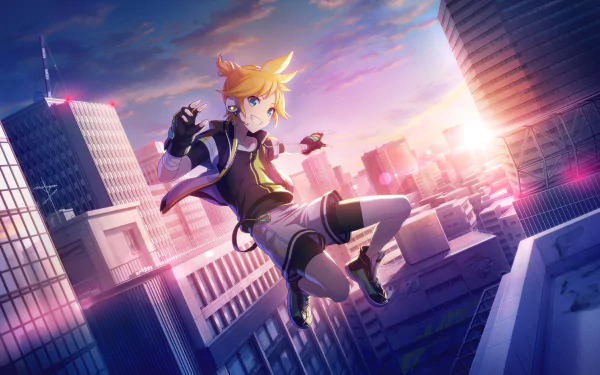 Len Kagamine video game Project Sekai: Colorful Stage! feat. Hatsune Miku HD Desktop Wallpaper | Background Image