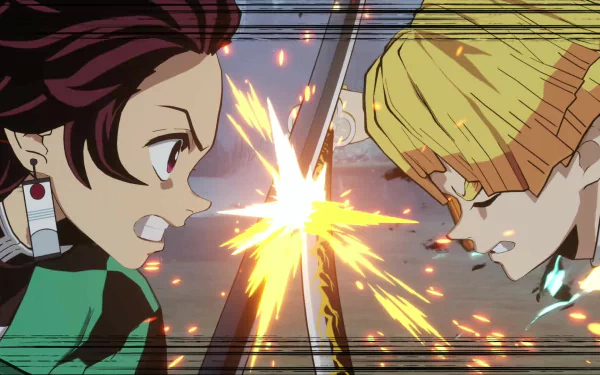 Zenitsu Agatsuma video game Demon Slayer -Kimetsu no Yaiba- The Hinokami Chronicles HD Desktop Wallpaper | Background Image