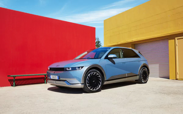 SUV vehicle Hyundai IONIQ 5 HD Desktop Wallpaper | Background Image