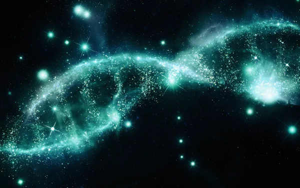 artistic DNA Structure HD Desktop Wallpaper | Background Image