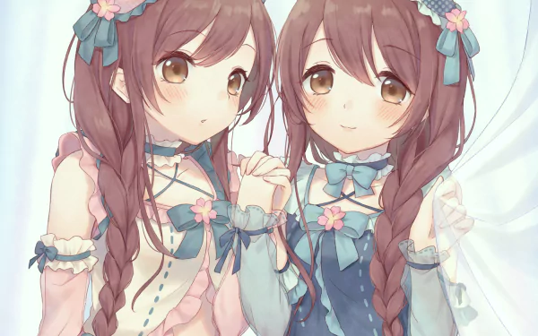 Tenka Osaki Amana Osaki Anime The iDOLM@STER: Shiny Colors HD Desktop Wallpaper | Background Image