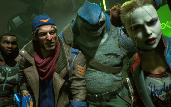 Deadshot Captain Boomerang King Shark (DC Comics) Harley Quinn video game Suicide Squad: Kill the Justice League HD Desktop Wallpaper | Background Image