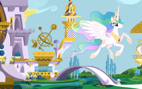 Princess Celestia TV Show My Little Pony: Friendship Is Magic HD Desktop Wallpaper | Background Image