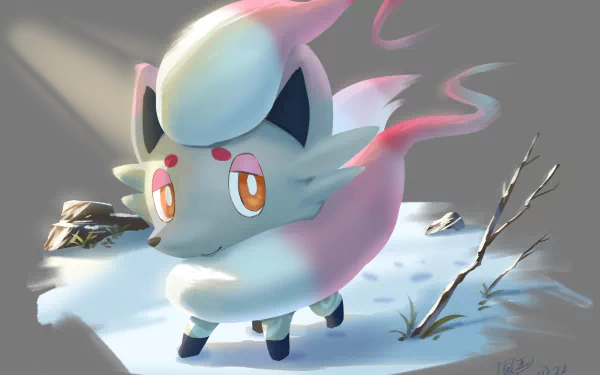 Zorua (Pokémon) video game Pokémon Legends: Arceus HD Desktop Wallpaper | Background Image