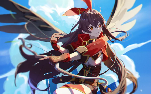 Amber (Genshin Impact) video game Genshin Impact HD Desktop Wallpaper | Background Image