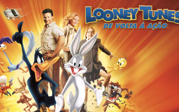Brendan Fraser Yosemite Sam Tweety Tasmanian Devil (Looney Tunes) Wile E. Coyote Road Runner Daffy Duck Bugs Bunny Looney Tunes movie Looney Tunes: Back In Action HD Desktop Wallpaper | Background Image