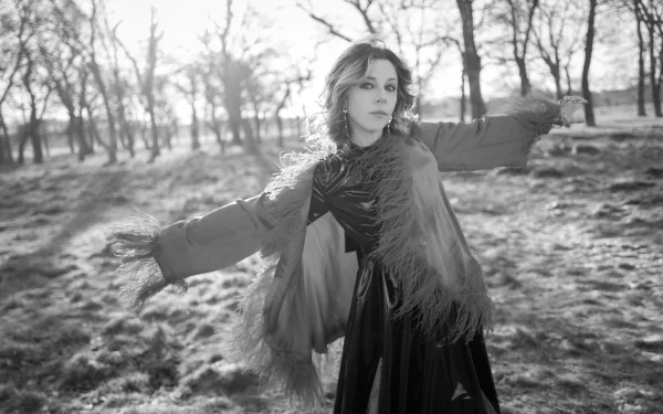 Black & White Celebrity Sophia Di Martino HD Desktop Wallpaper | Background Image