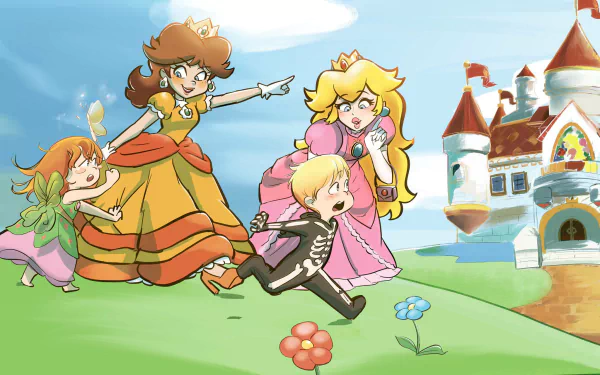 Princess Peach Princess Daisy video game Super Mario Bros. HD Desktop Wallpaper | Background Image