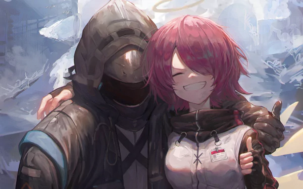 Exusiai (Arknights) Doctor (Arknights) video game Arknights HD Desktop Wallpaper | Background Image