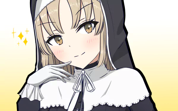 nun Nijisanji Sister Claire (Virtual Youtuber) Anime Virtual Youtuber HD Desktop Wallpaper | Background Image