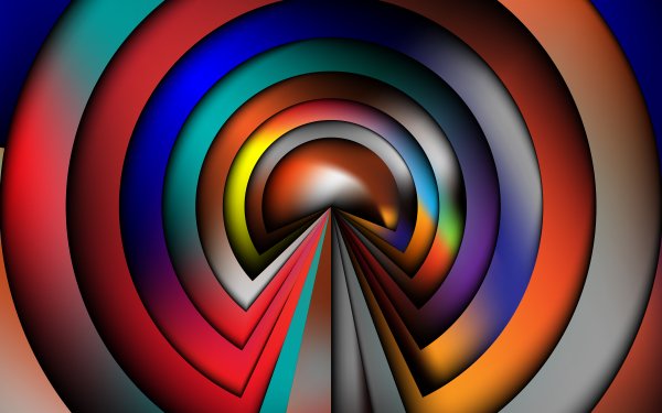 Abstract Colors Circle Gradient HD Wallpaper | Background Image