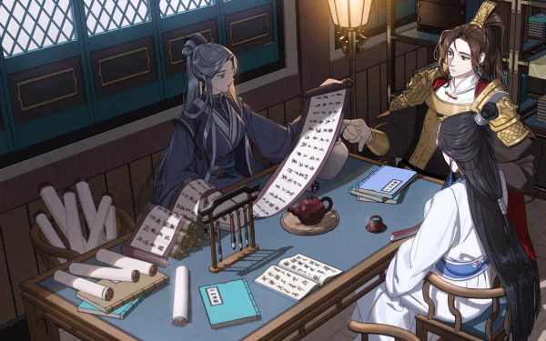 Shi WuDu Pei Ming Ling Wen ZhenJun Anime Tian Guan Ci Fu HD Desktop Wallpaper | Background Image