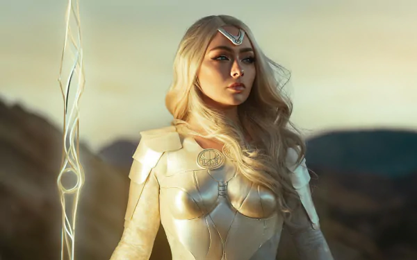 Thena (Marvel Comics) woman cosplay HD Desktop Wallpaper | Background Image