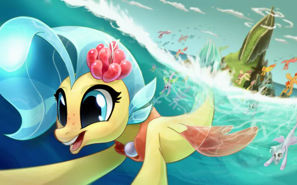 Terramar (My Little Pony) Silverstream (My Little Pony: Friendship is Magic) Princess Skystar TV Show My Little Pony: Friendship Is Magic HD Desktop Wallpaper | Background Image