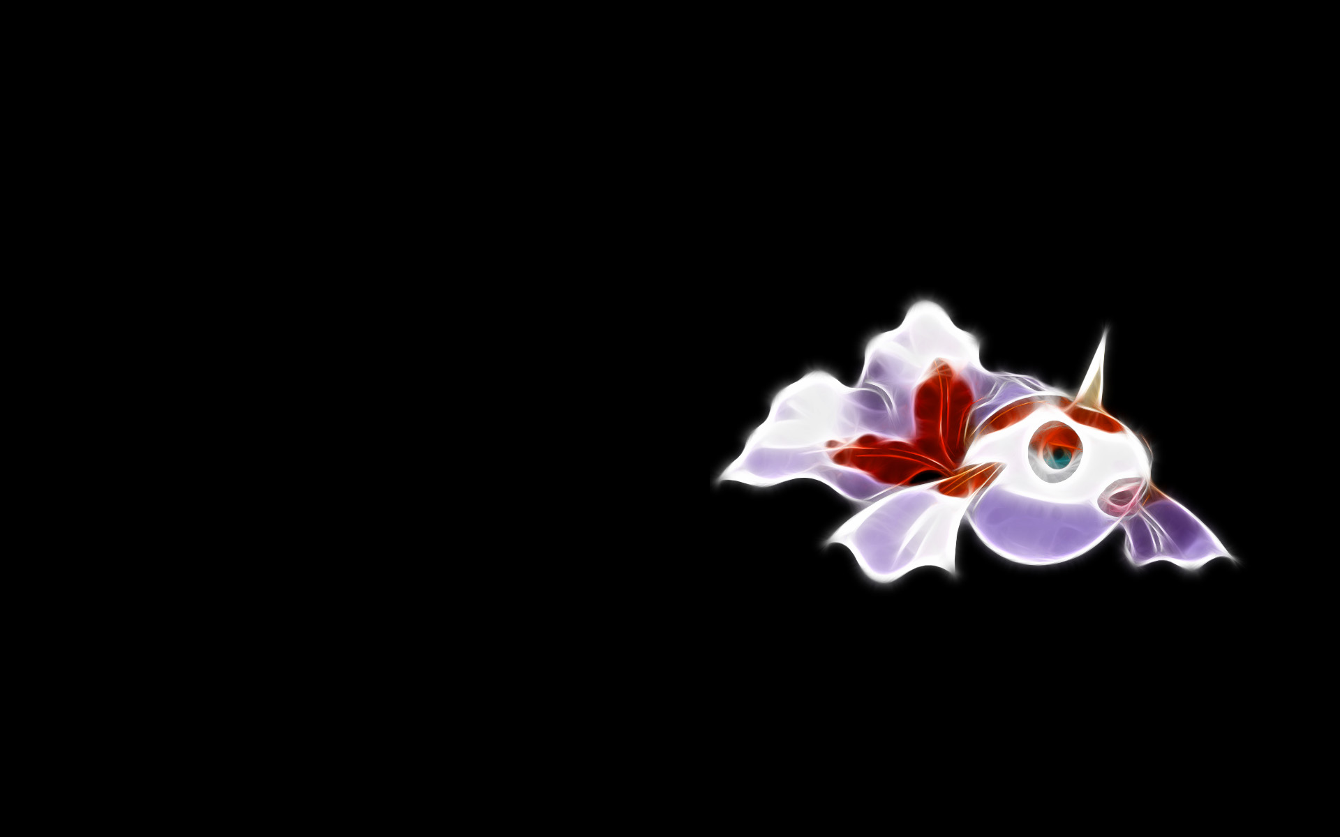 Goldeen, the water Pokémon from Pokémon anime, gracefully swimming in the depths.