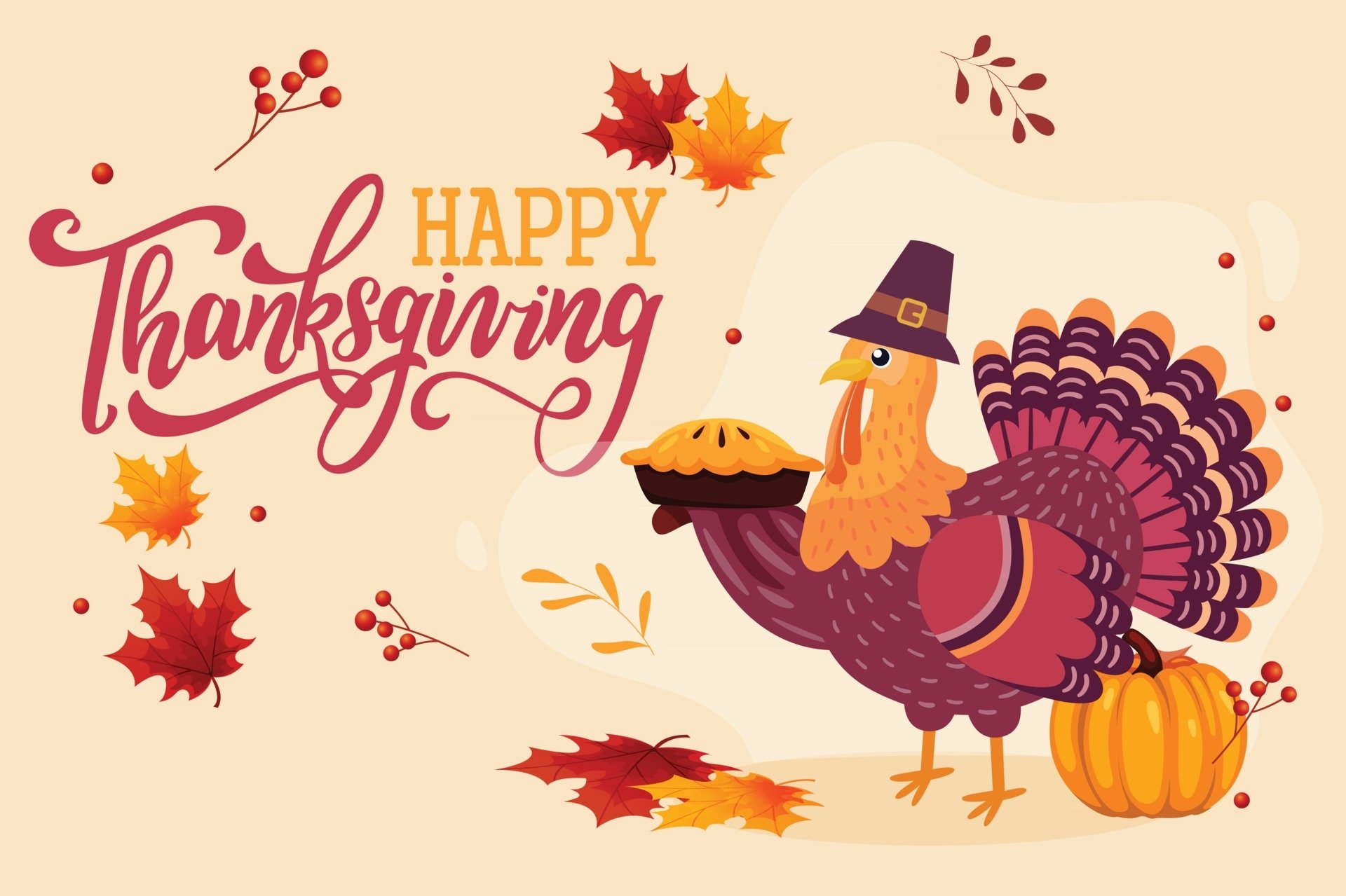 Download Happy Thanksgiving Holiday Thanksgiving HD Wallpaper