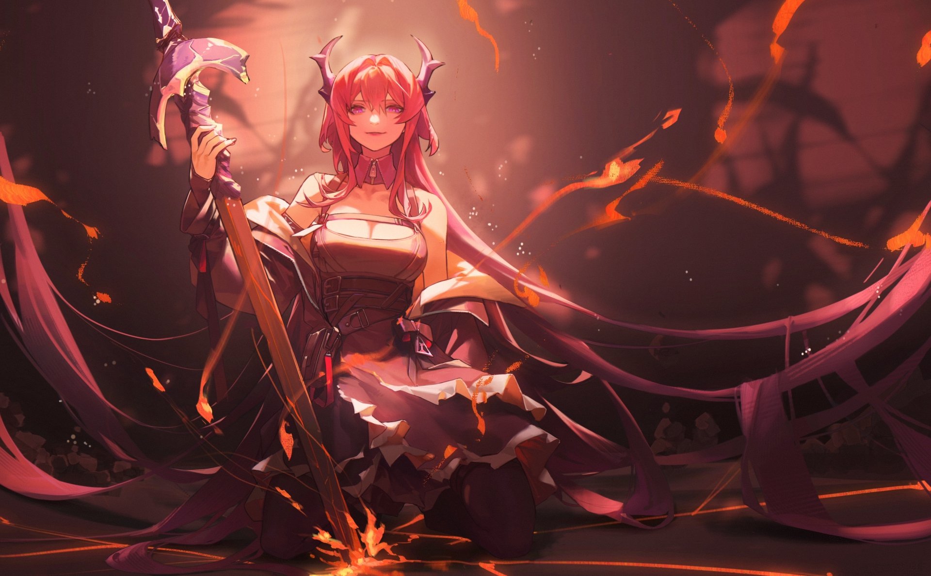 Download Surtr (Arknights) Video Game Arknights HD Wallpaper