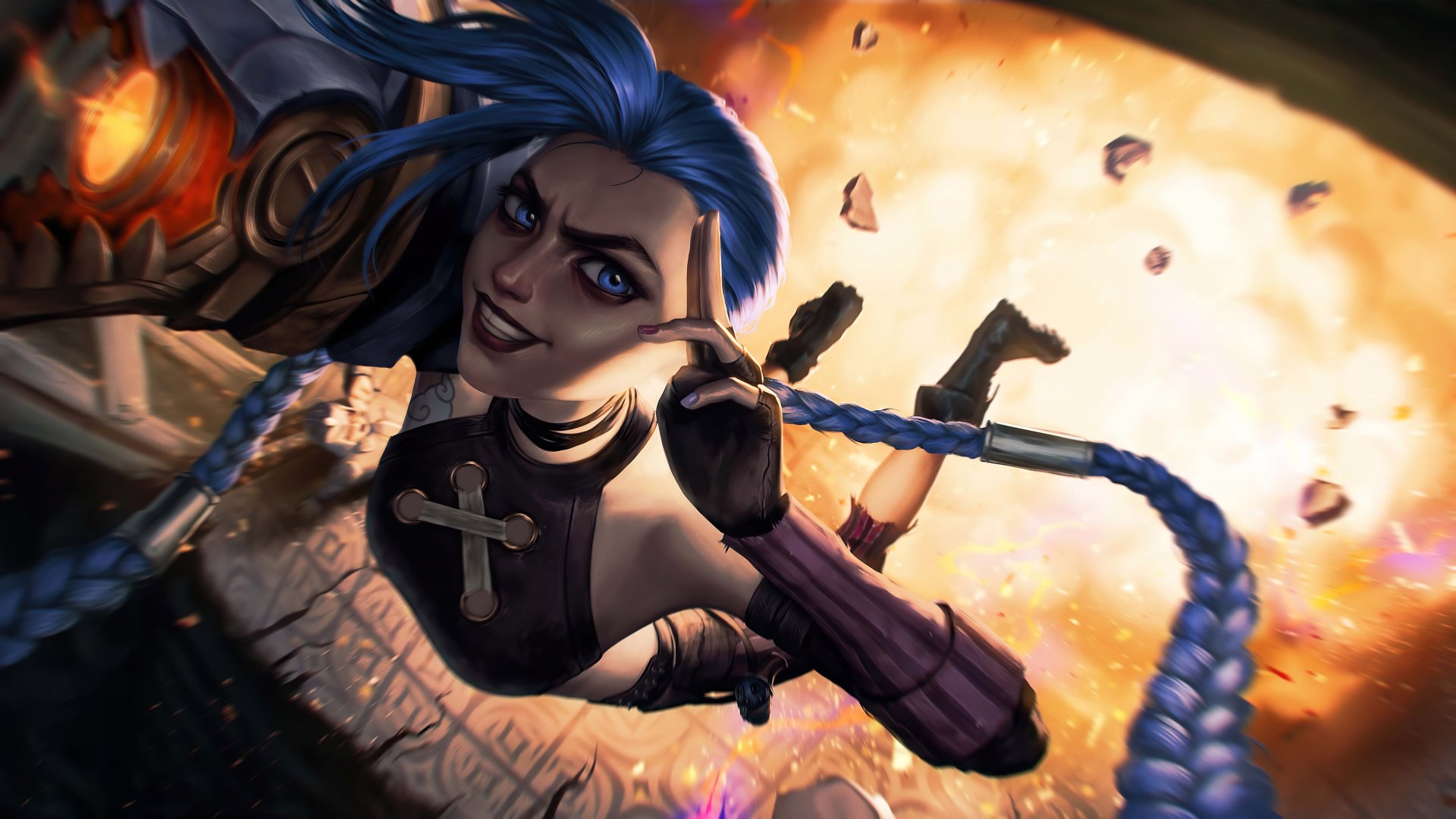 Download Jinx (League Of Legends) TV Show Arcane 4k Ultra HD Wallpaper