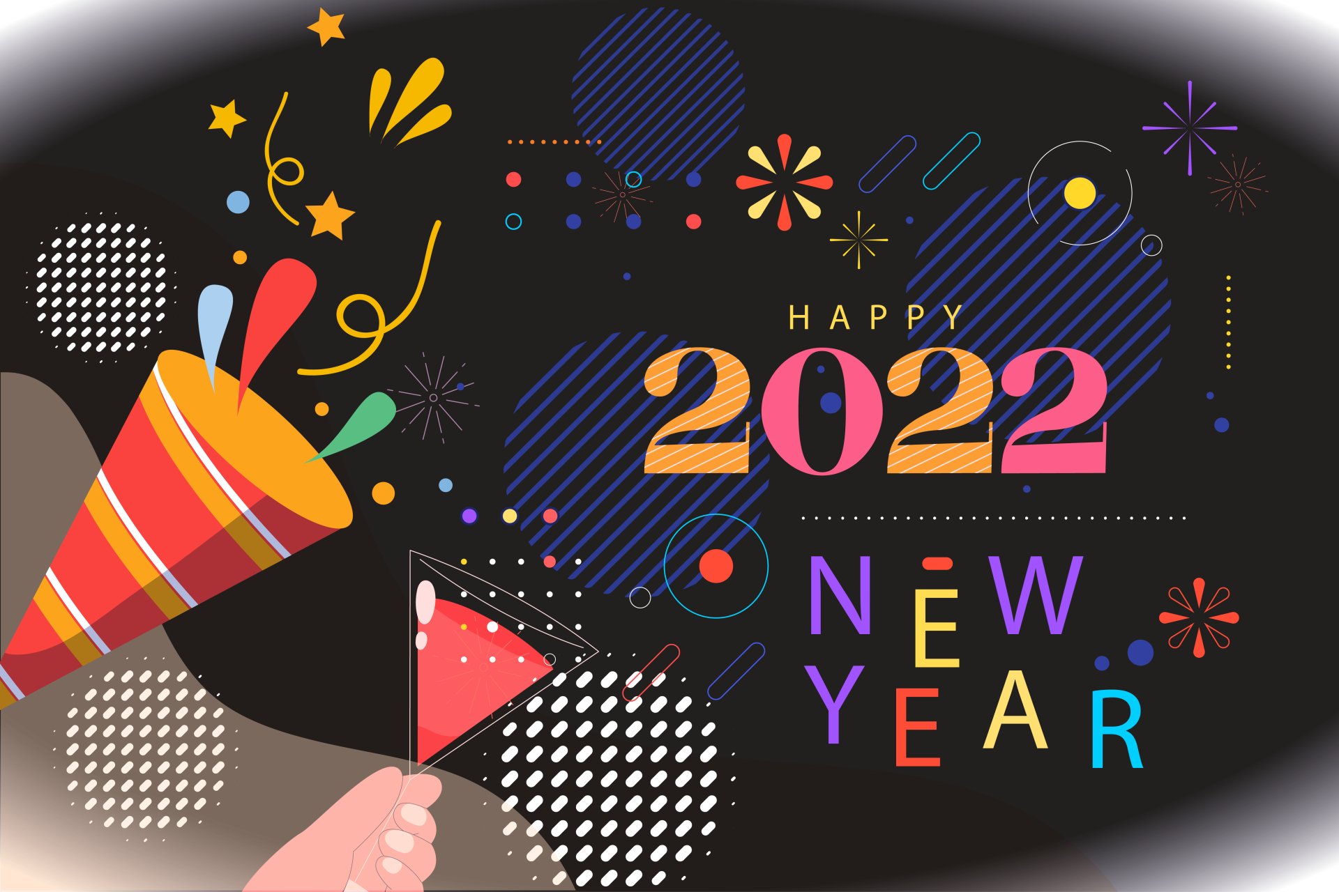 Download Happy New Year Holiday New Year 2022 4k Ultra HD Wallpaper by Dung Tran