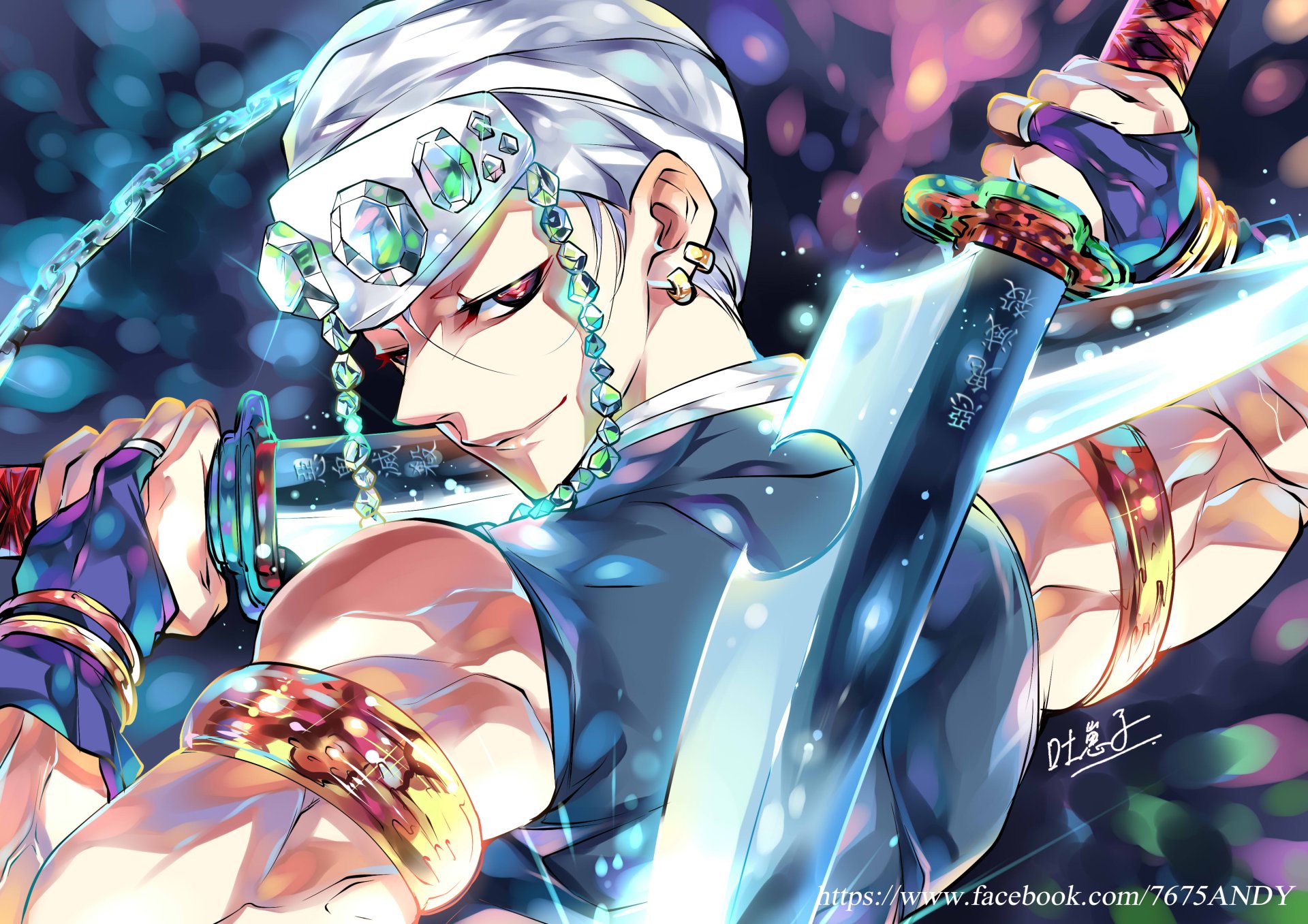 Download Tengen Uzui Anime Demon Slayer: Kimetsu No Yaiba 4k Ultra HD Wallpaper