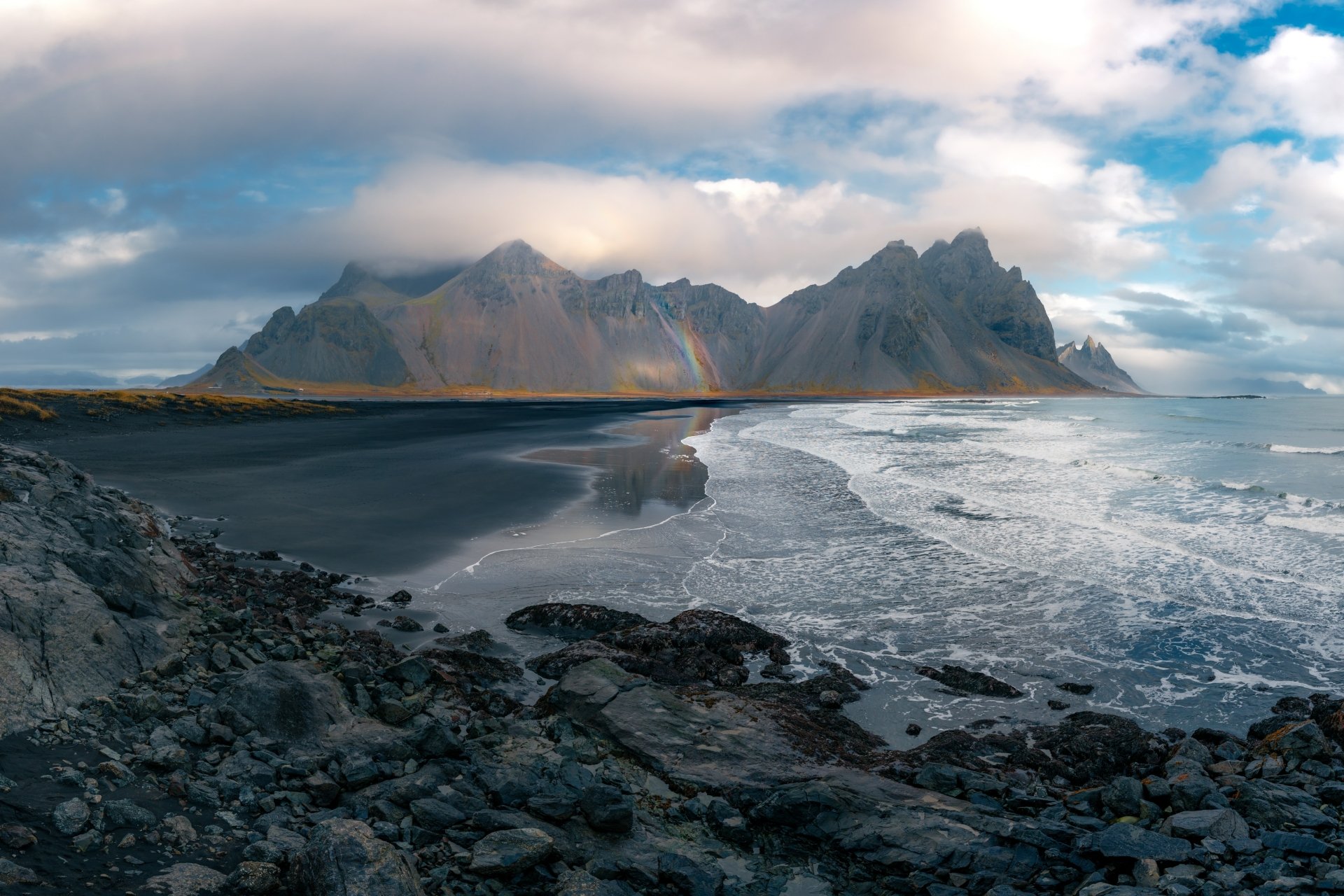 Download Iceland Beach Nature Vestrahorn 4k Ultra HD Wallpaper by Daniel Seßler