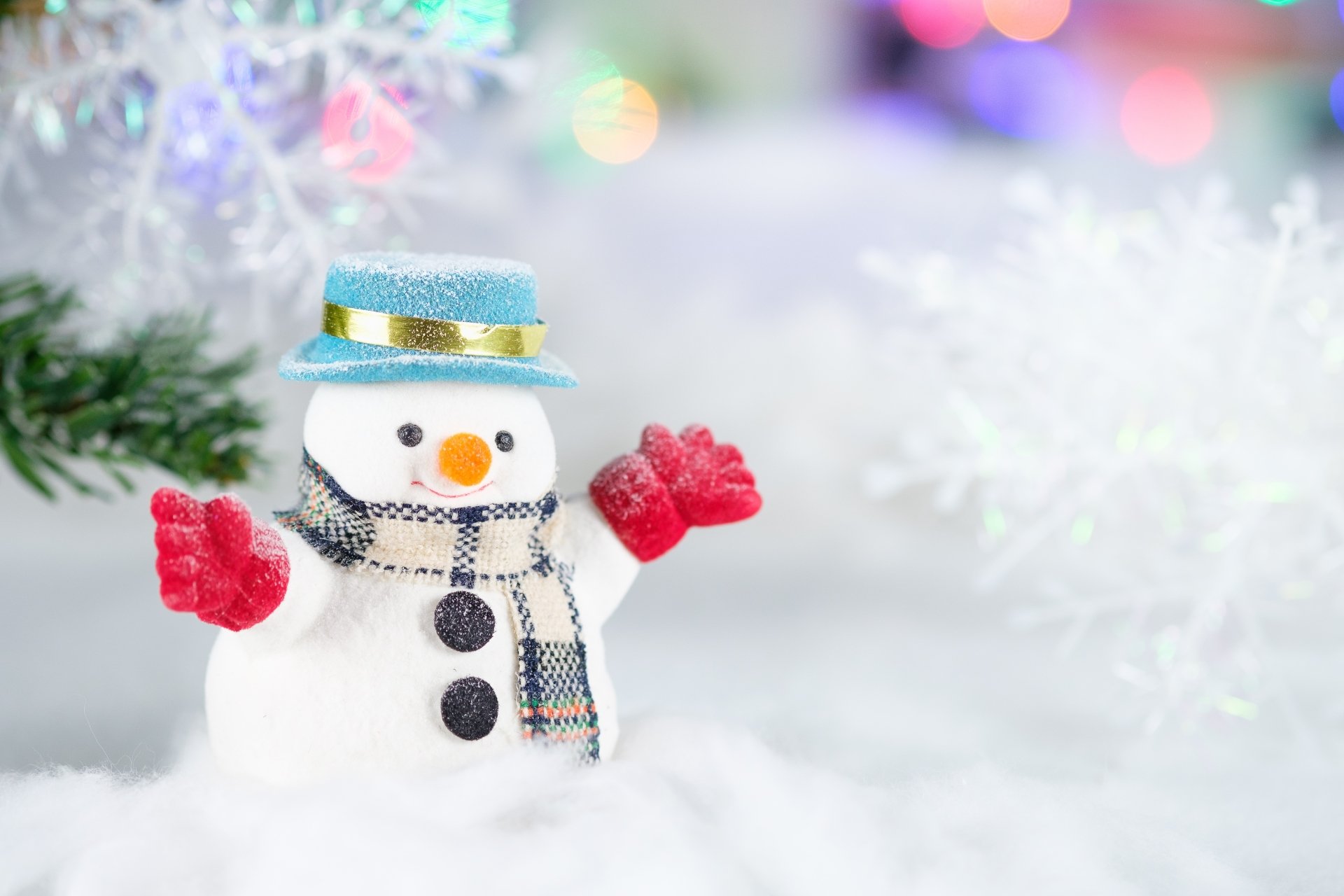 Download Artistic Snowman 4k Ultra HD Wallpaper