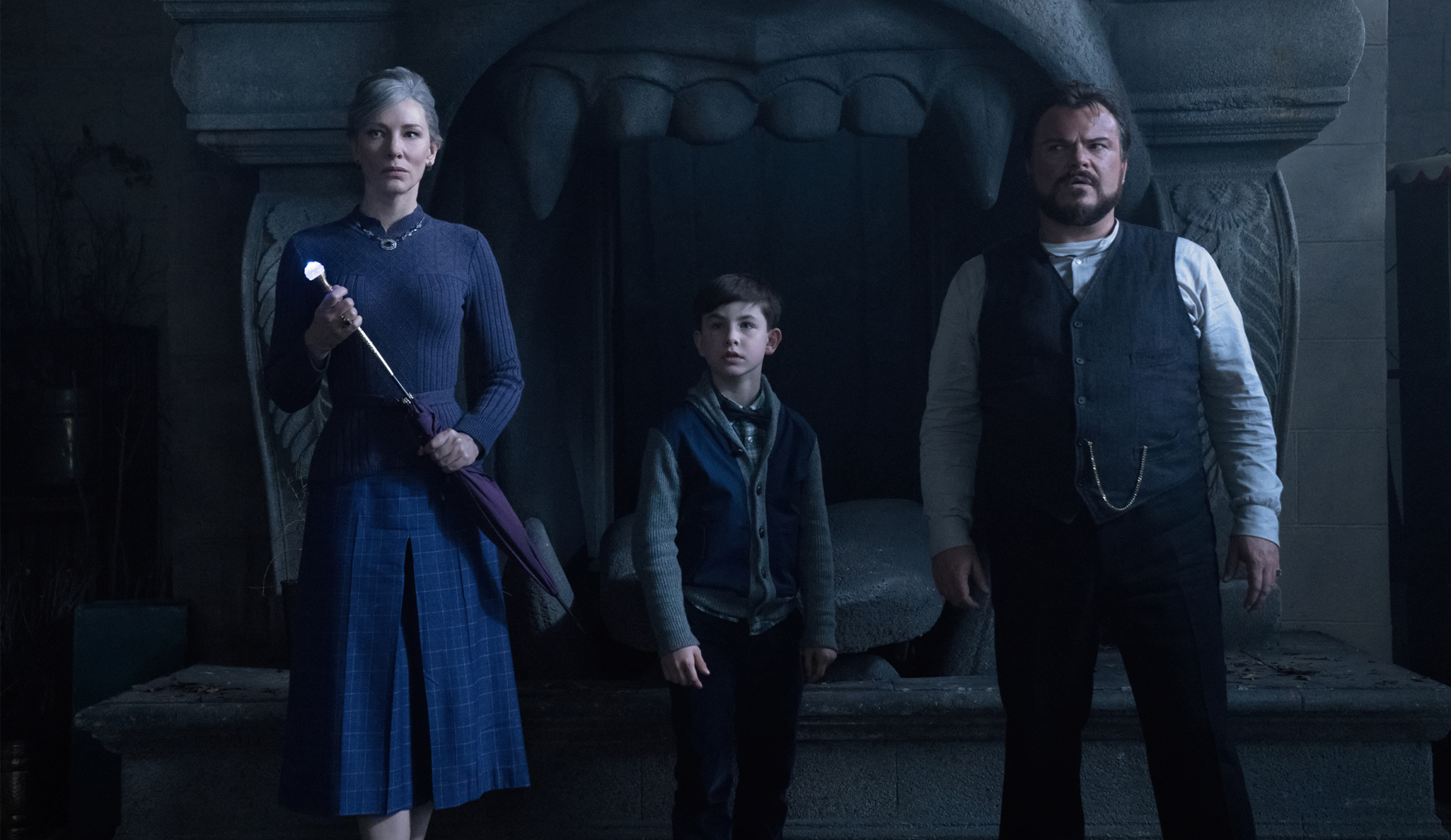 Download Florence Zimmerman Jonathan Barnavelt Lewis Barnavelt Owen Vaccaro Cate Blanchett Jack Black Movie The House With A Clock In Its Walls HD Wallpaper