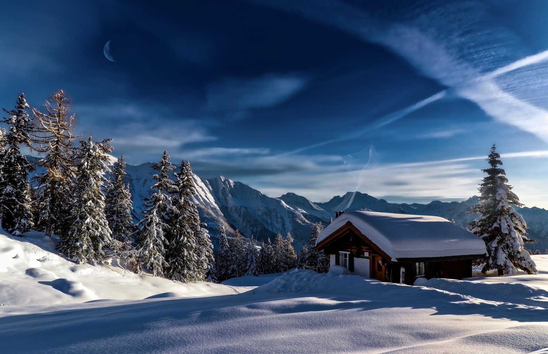 Winter Serenity: 4K Ultra HD Cabin Photography Wallpaper | 3931x2543 ...