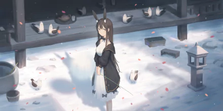 Anime girl anime girl HD Desktop Wallpaper | Background Image