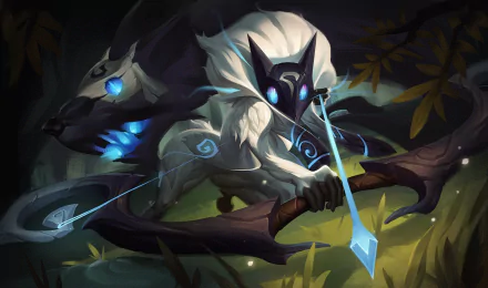 Kindred (League of Legends) video game League Of Legends HD Desktop Wallpaper | Background Image