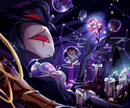 Stolas (Helluva Boss) Blitzo (Helluva Boss) TV Show helluva boss HD Desktop Wallpaper | Background Image