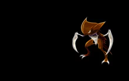 HD PC desktop wallpaper featuring Kabutops from the Pokémon anime, set against a sleek black background.
