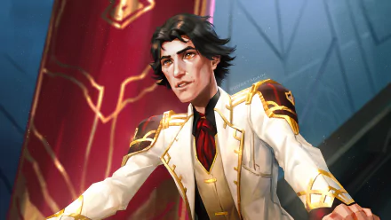 HD desktop wallpaper featuring Viktor from the TV show Arcane, inspired by League of Legends, showcasing detailed artwork with vibrant colors and dynamic lighting.