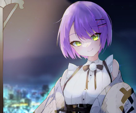 hololive Tokoyami Towa Anime Virtual Youtuber HD Desktop Wallpaper | Background Image