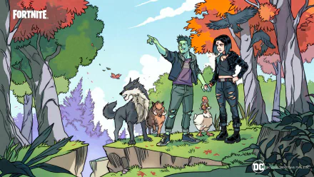 chicken wolf DC Comics Rachel Roth Raven (DC Comics) Garfield Logan Beast Boy video game Fortnite HD Desktop Wallpaper | Background Image