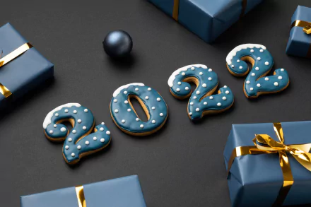 cookie holiday New Year 2022 HD Desktop Wallpaper | Background Image