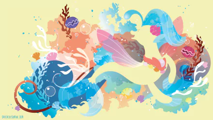 minimalist Princess Skystar movie My Little Pony: The Movie HD Desktop Wallpaper | Background Image