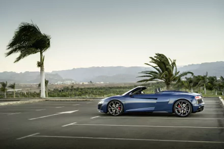 cabriolet vehicle Audi R8 V10 HD Desktop Wallpaper | Background Image