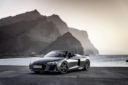 cabriolet vehicle Audi R8 V10 HD Desktop Wallpaper | Background Image